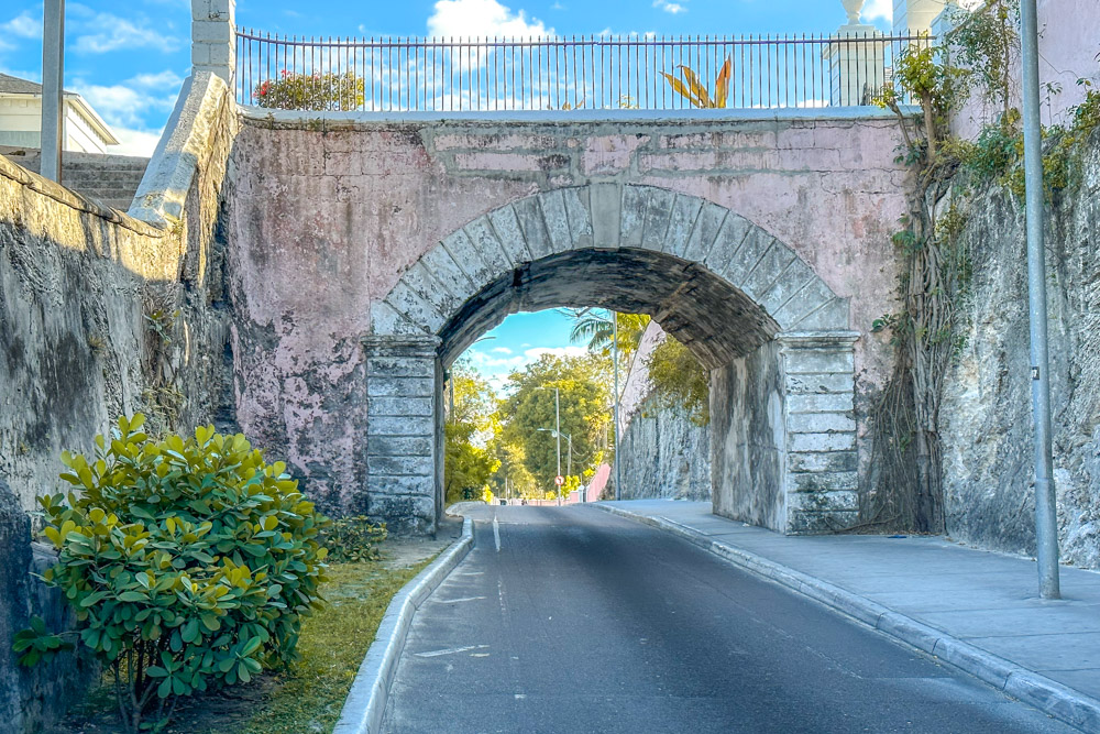 One of the many historical Things to do in Nassau Bahamas: Gregory's Arch